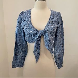 American Eagle Cropped Long Sleeve